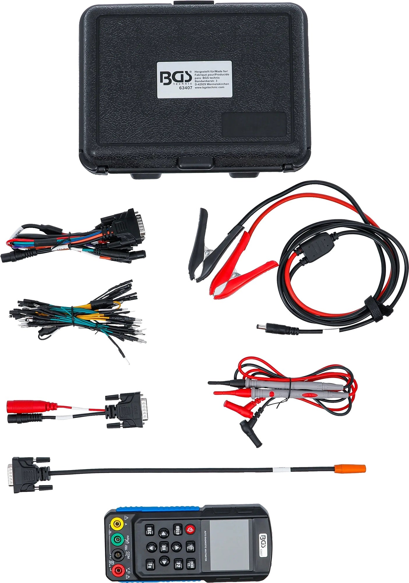 BGS 63407 KFZ Diagnose Multimeter Digital Elektrik Oszilloskop Signalerzeuger