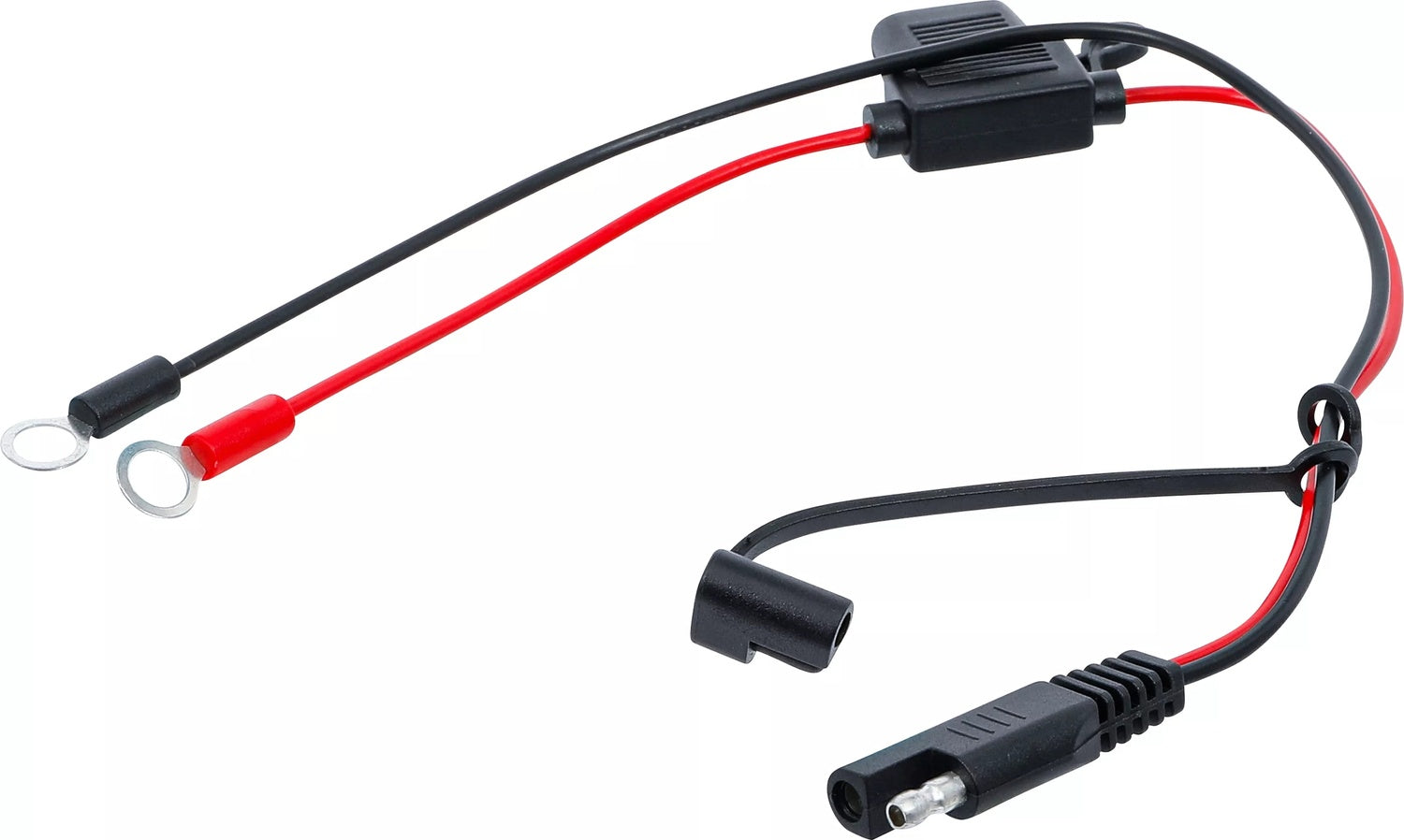 BGS 63506-1 Batteriepolklemmen mit Flachstecksicherung für Batterieladegerät 63506