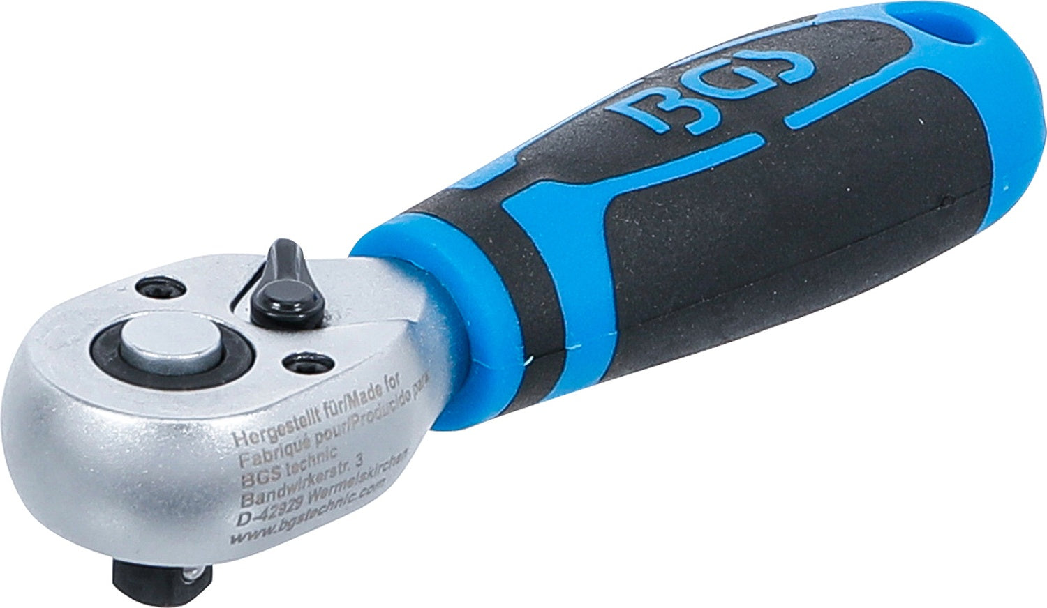 BGS 642 Mini Umschaltknarre Ratsche feinverzahnt Abtrieb 6,3mm (1/4") Länge 110mm