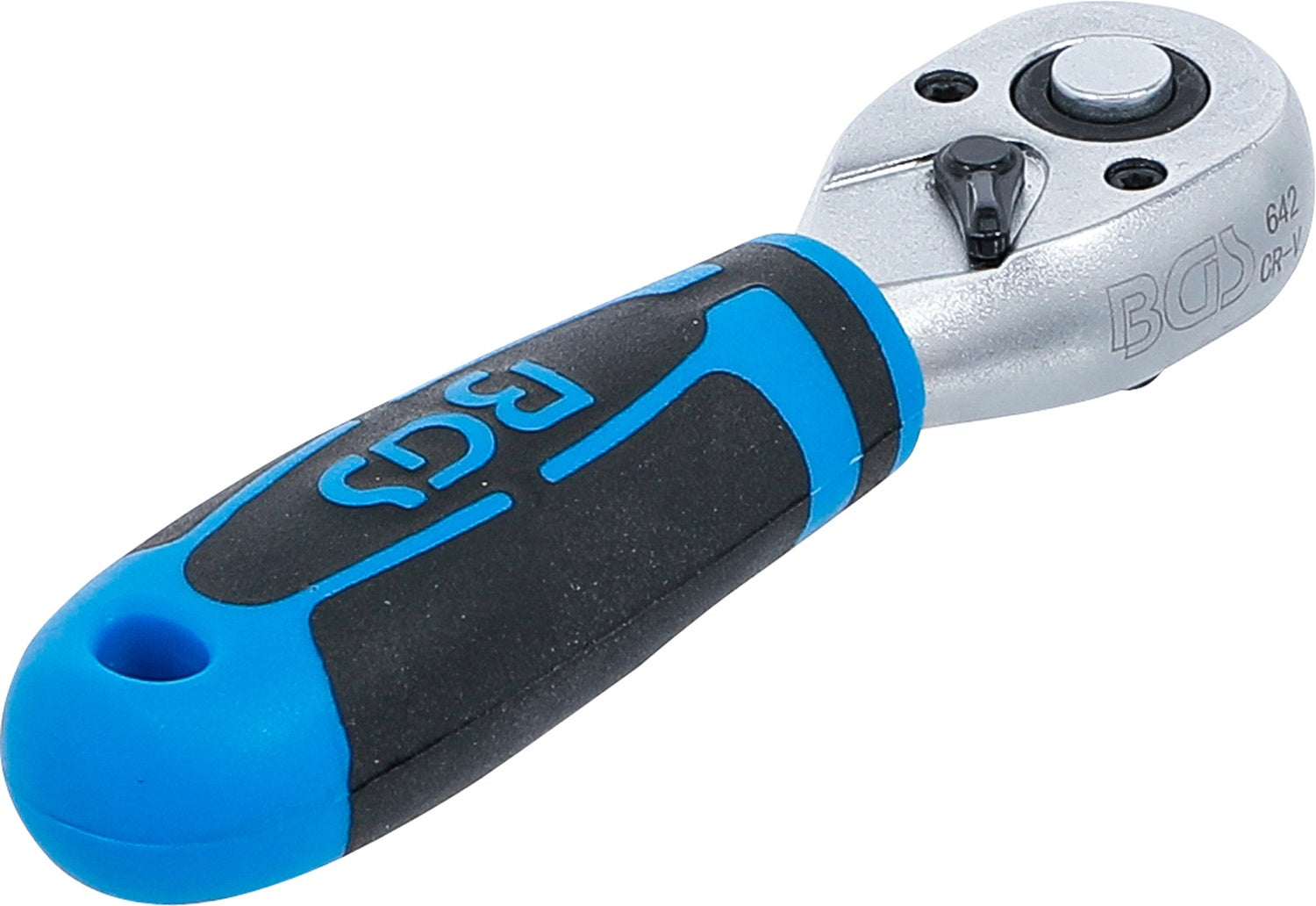 BGS 642 Mini Umschaltknarre Ratsche feinverzahnt Abtrieb 6,3mm (1/4") Länge 110mm