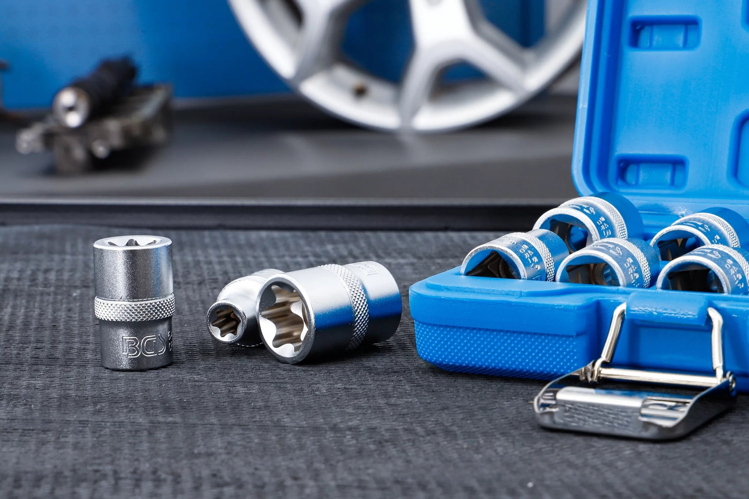 BGS 6425 Satz TORX Nüsse Aussen E-Profil E10 - E24 9 teilig Antrieb 12,5mm (1/2")