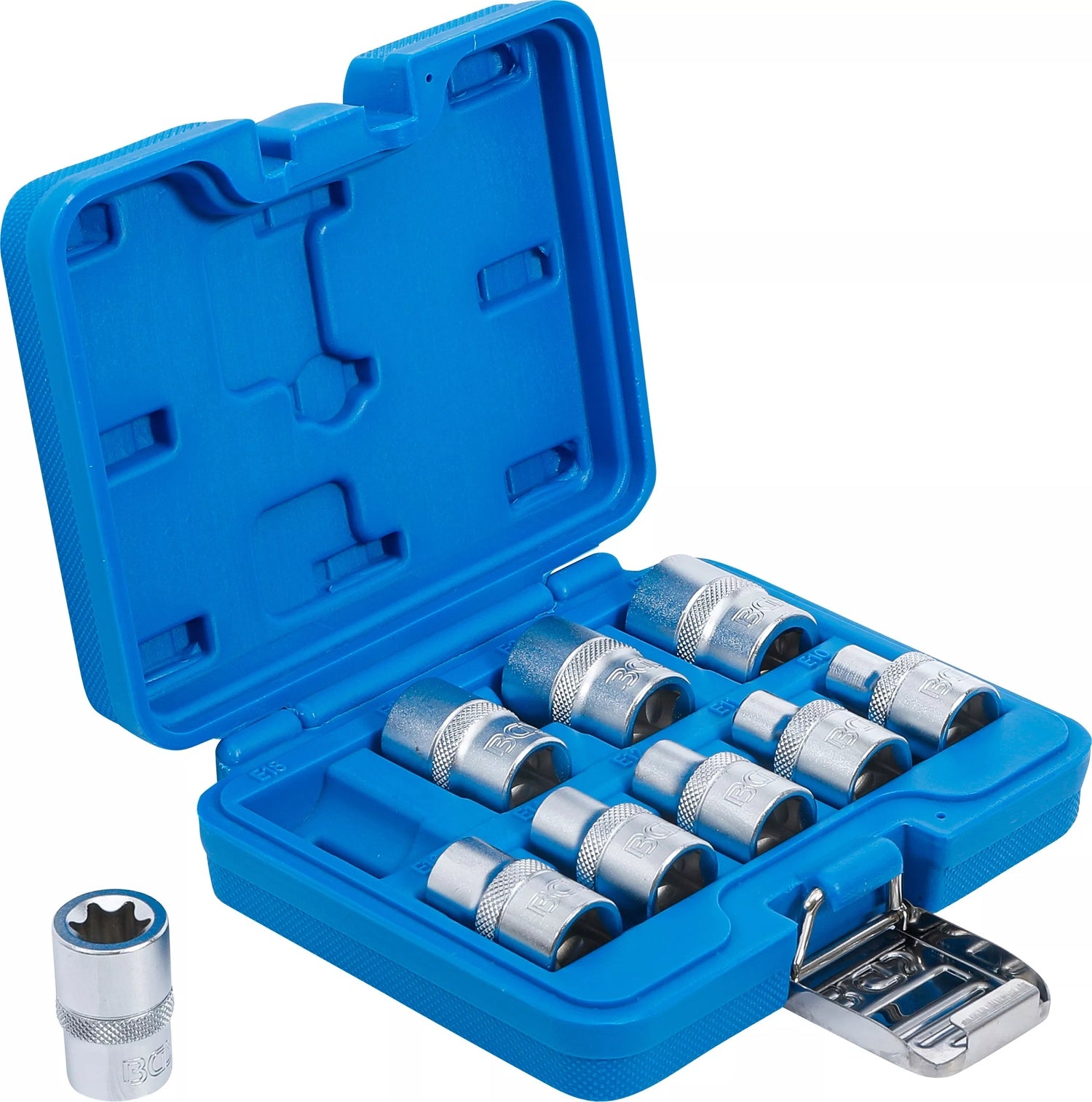 BGS 6425 Satz TORX Nüsse Aussen E-Profil E10 - E24 9 teilig Antrieb 12,5mm (1/2")