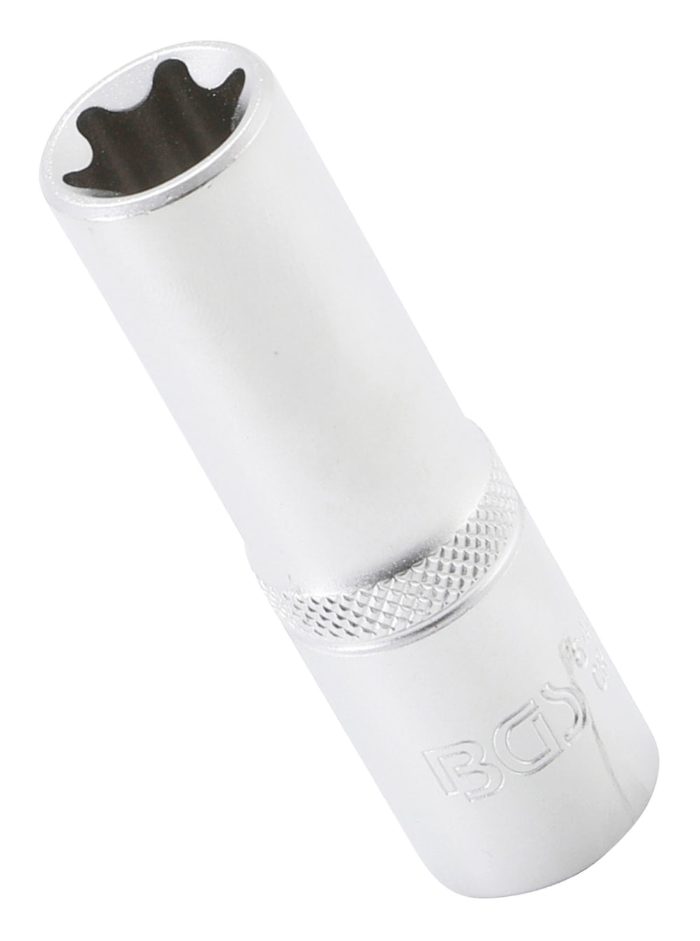 BGS 6448 Nuss / Stecknuss / Steckschlüsseleinsatz E-Profil tief SW E18 Antrieb 12,5mm (1/2")