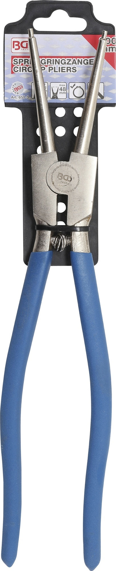 BGS 651-3 Sprengringzange gerade für Außensprengringe Länge 300mm