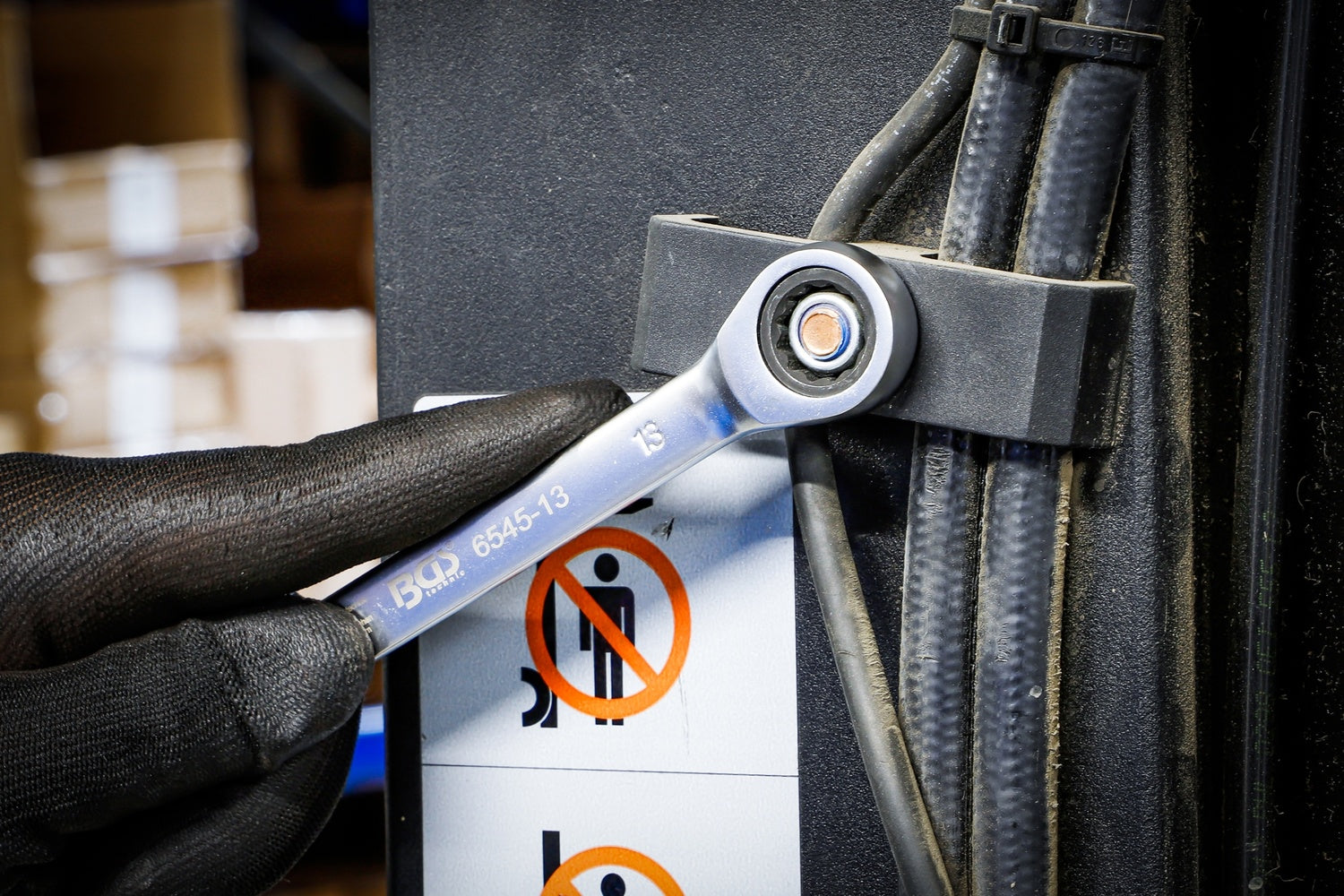 BGS 6545 Satz Maulratschenschlüssel Ratschenringschlüssel 12 teilig