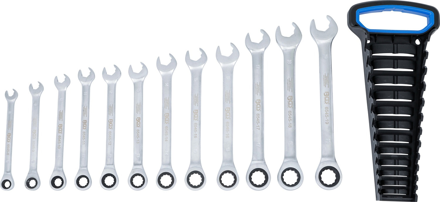 BGS 6545 Satz Maulratschenschlüssel Ratschenringschlüssel 12 teilig