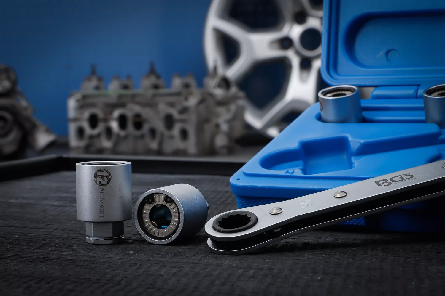 BGS 65505 Satz Ausdreher für Stehbolzen / Stehbolzenausdreher 6 - 12mm 5 teilig