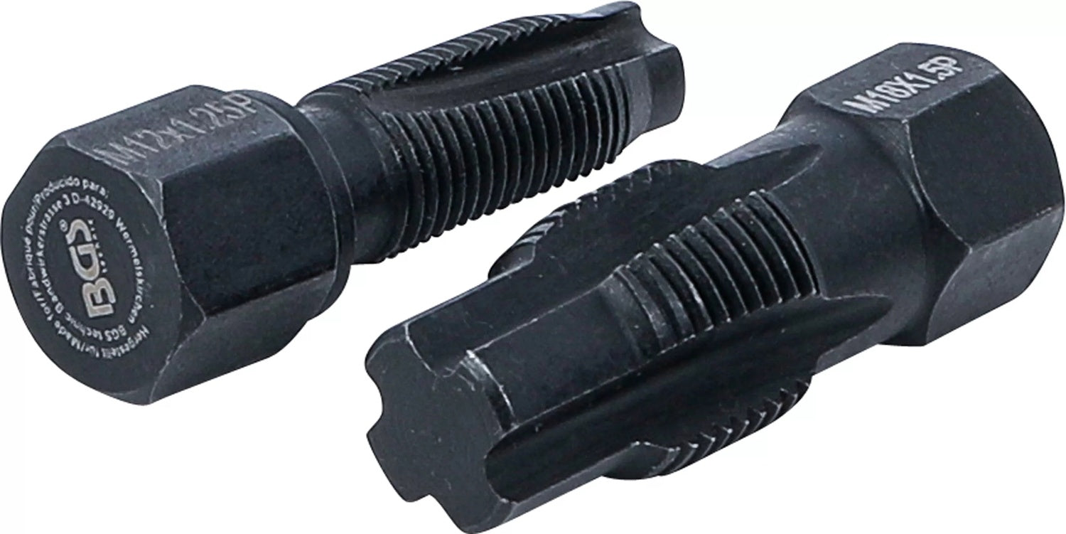 BGS 65591 Reparaturwerkzeug für Lambdasondengewinde M18 x 1.5mm, M12 x 1.25mm, 2-teilig