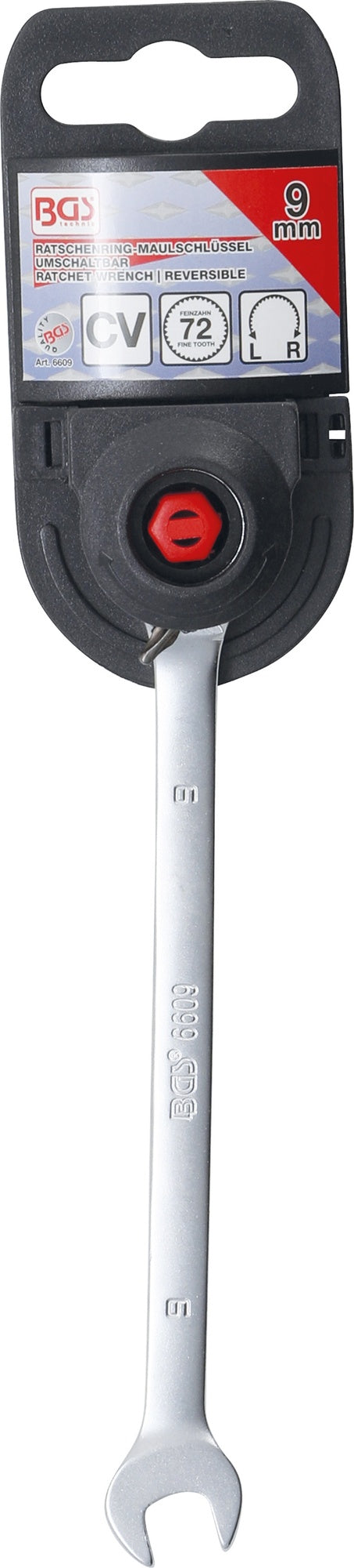 BGS 6609 Ratschenringmaulschlüssel umschaltbar SW 9mm