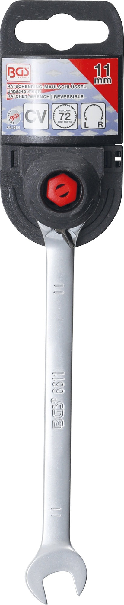 BGS 6611 Ratschenringmaulschlüssel umschaltbar SW 11mm