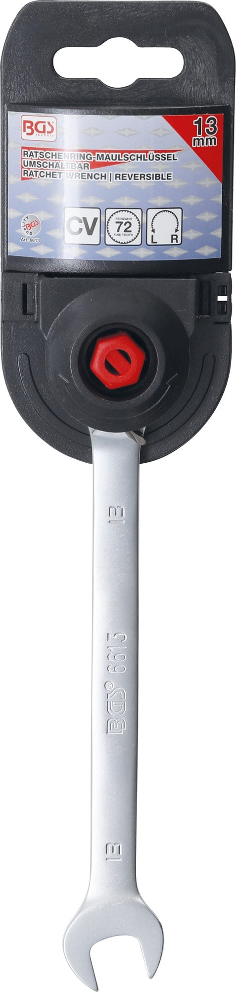 BGS 6613 Ratschenringmaulschlüssel umschaltbar SW 13mm