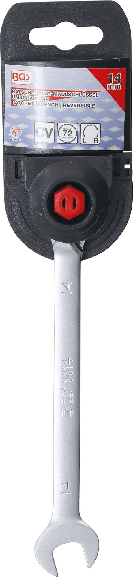 BGS 6614 Ratschenringmaulschlüssel umschaltbar SW 14mm