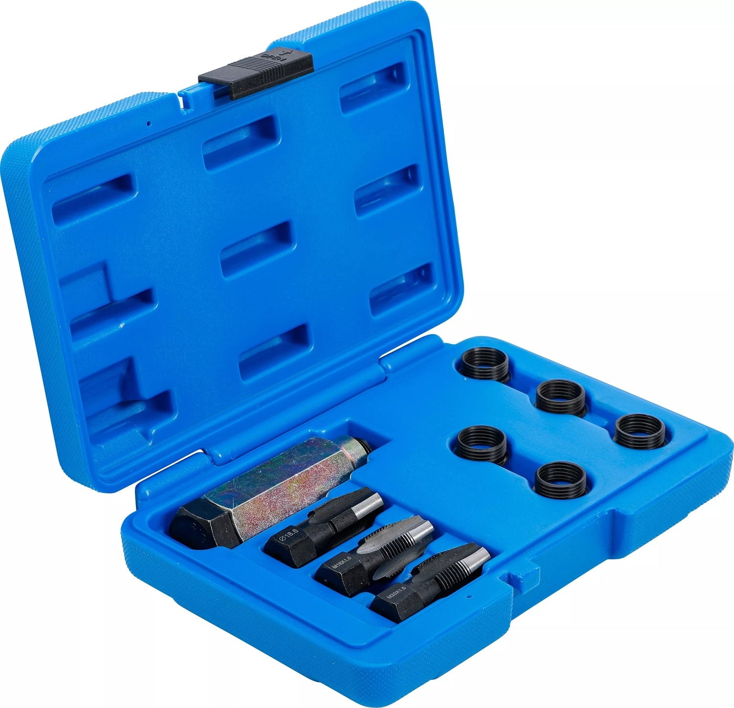 BGS 66215 Reparatursatz für Lambdasonden-Gewinde 9 teilig