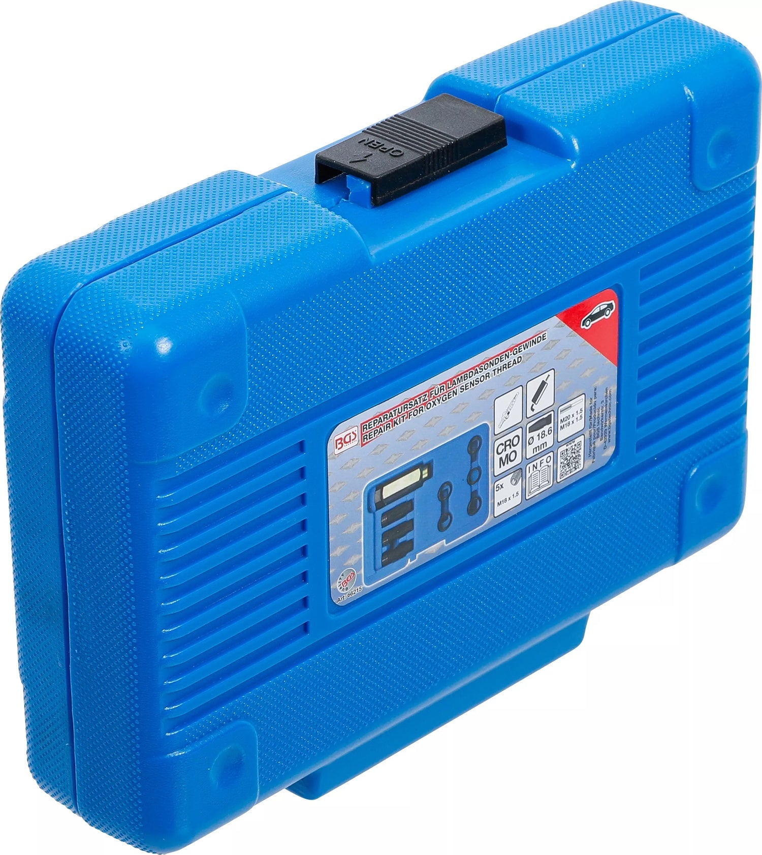 BGS 66215 Reparatursatz für Lambdasonden-Gewinde 9 teilig