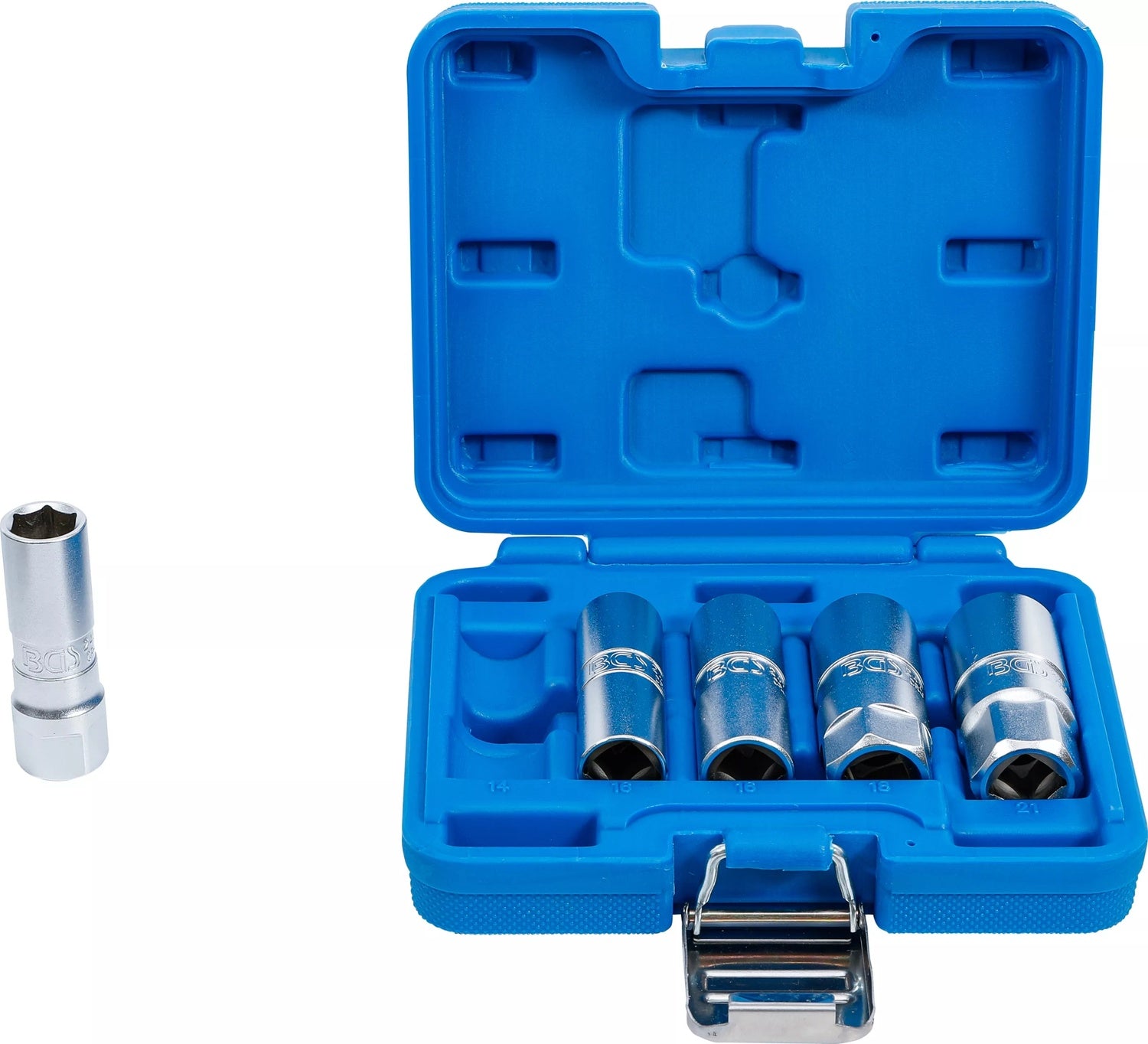BGS 6641 Satz Einsatz für Zündkerzen Sechskant Antrieb Innenvierkant 12,5mm (1/2")