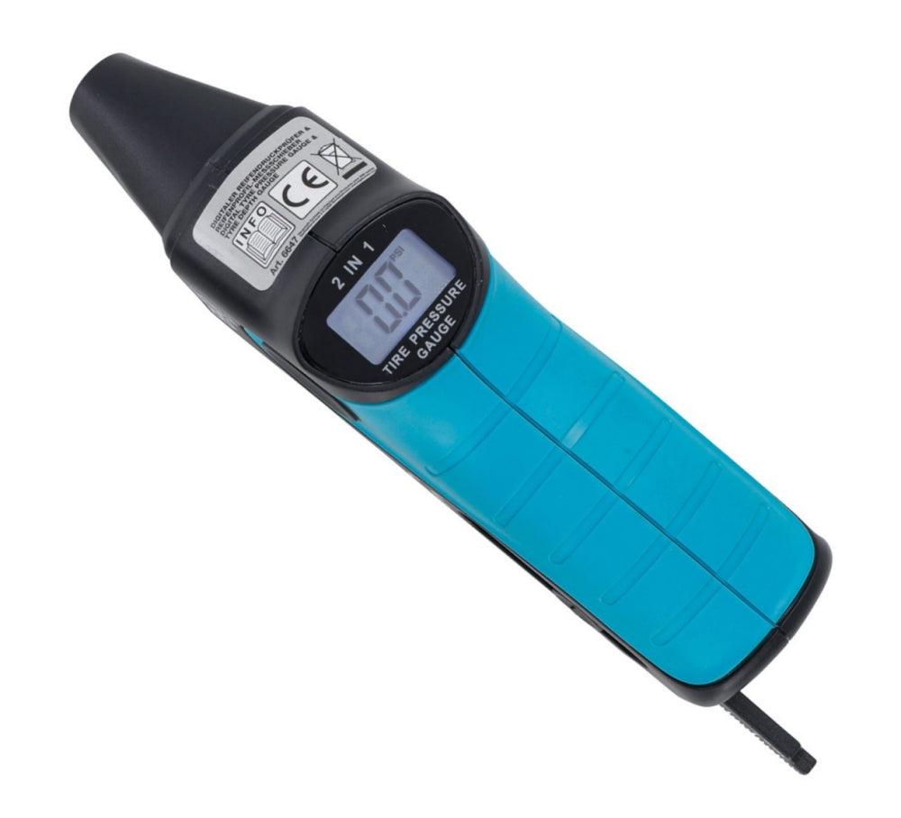 BGS 6647 Digitaler Reifendruckprüfer & Reifenprofil-Messschieber 2-IN-1