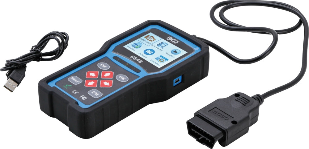 BGS 6648 OBD II (EOBD) Fehlerdiagnosegerät zum Auslesen Fehlercodes
