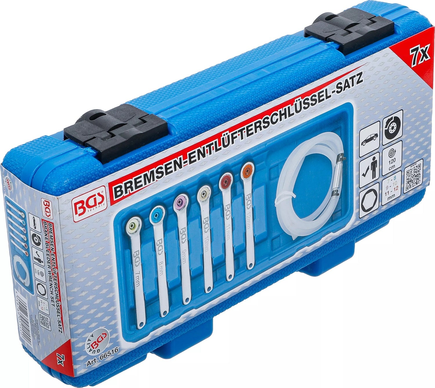 BGS 66516 Satz Bremsen Entlüfterschlüssel 7 -8 - 9 - 10 - 11 - 12mm