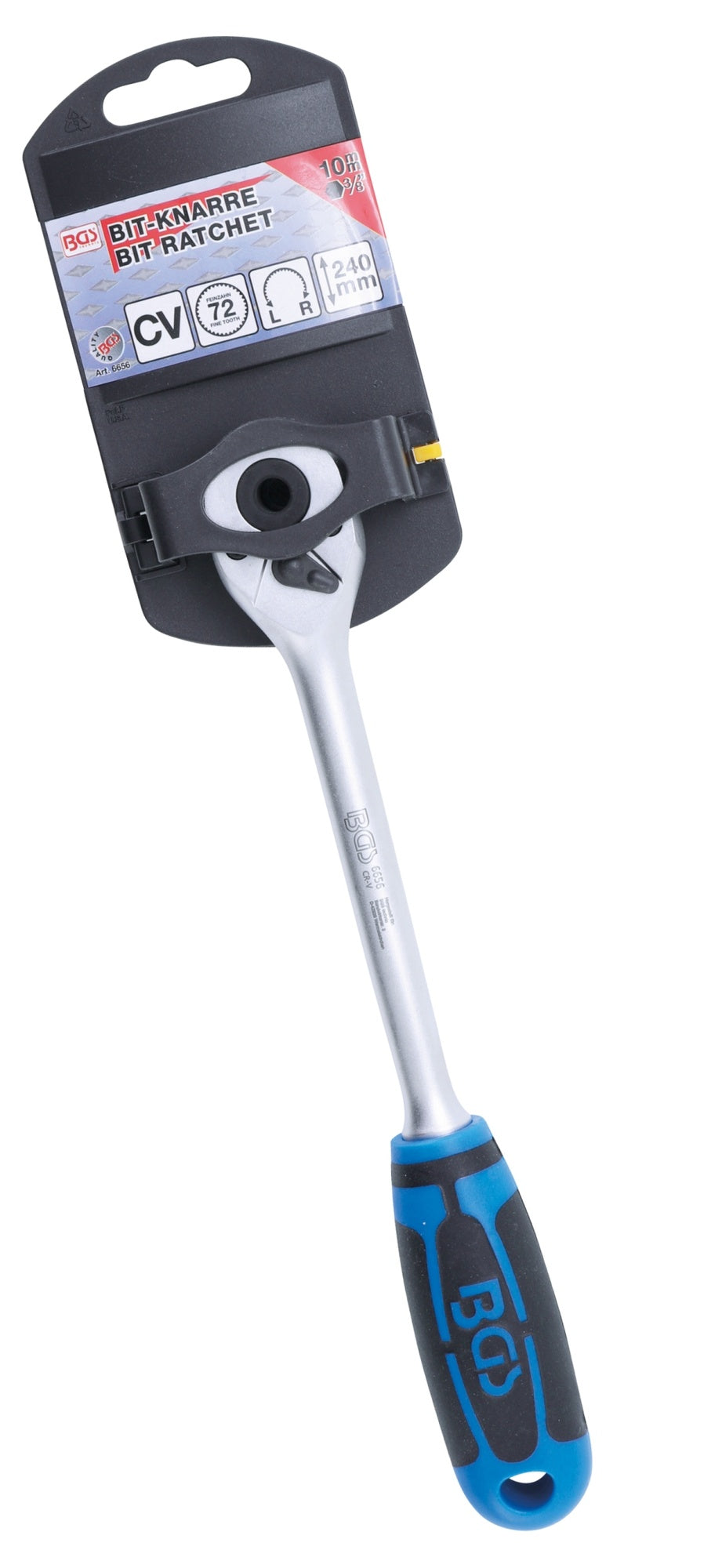 BGS 6656 Bit Knarre extra lang Abtrieb Innensechskant 10mm (3/8") 240mm