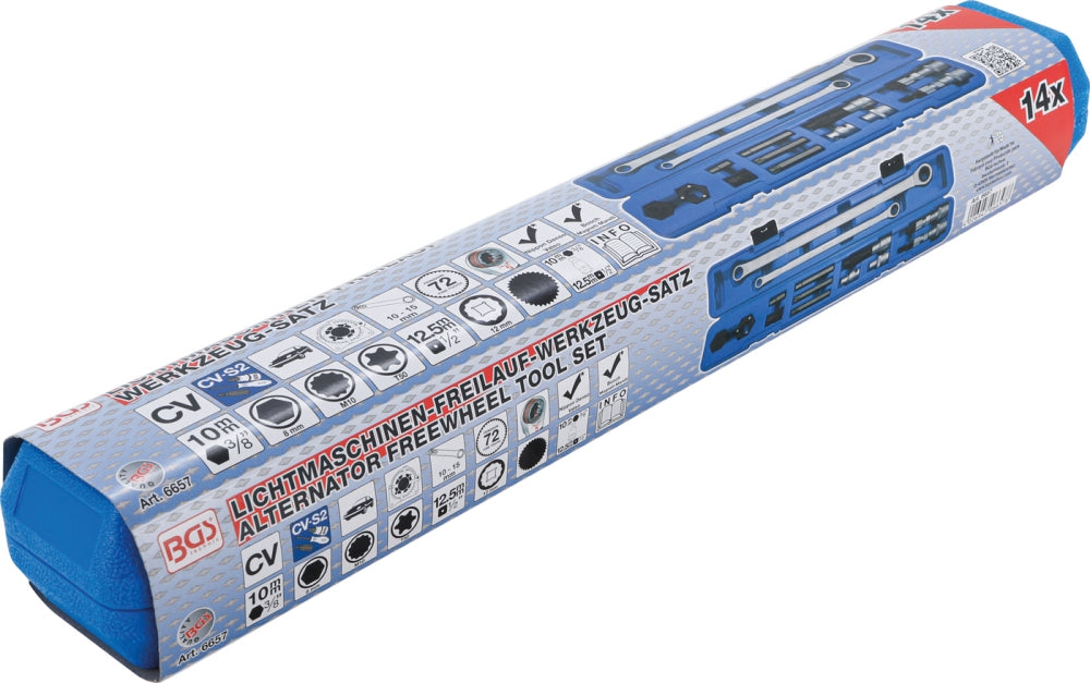 BGS 6657 Satz Werkzeug für Lichtmaschinen Freilauf 14 teilig