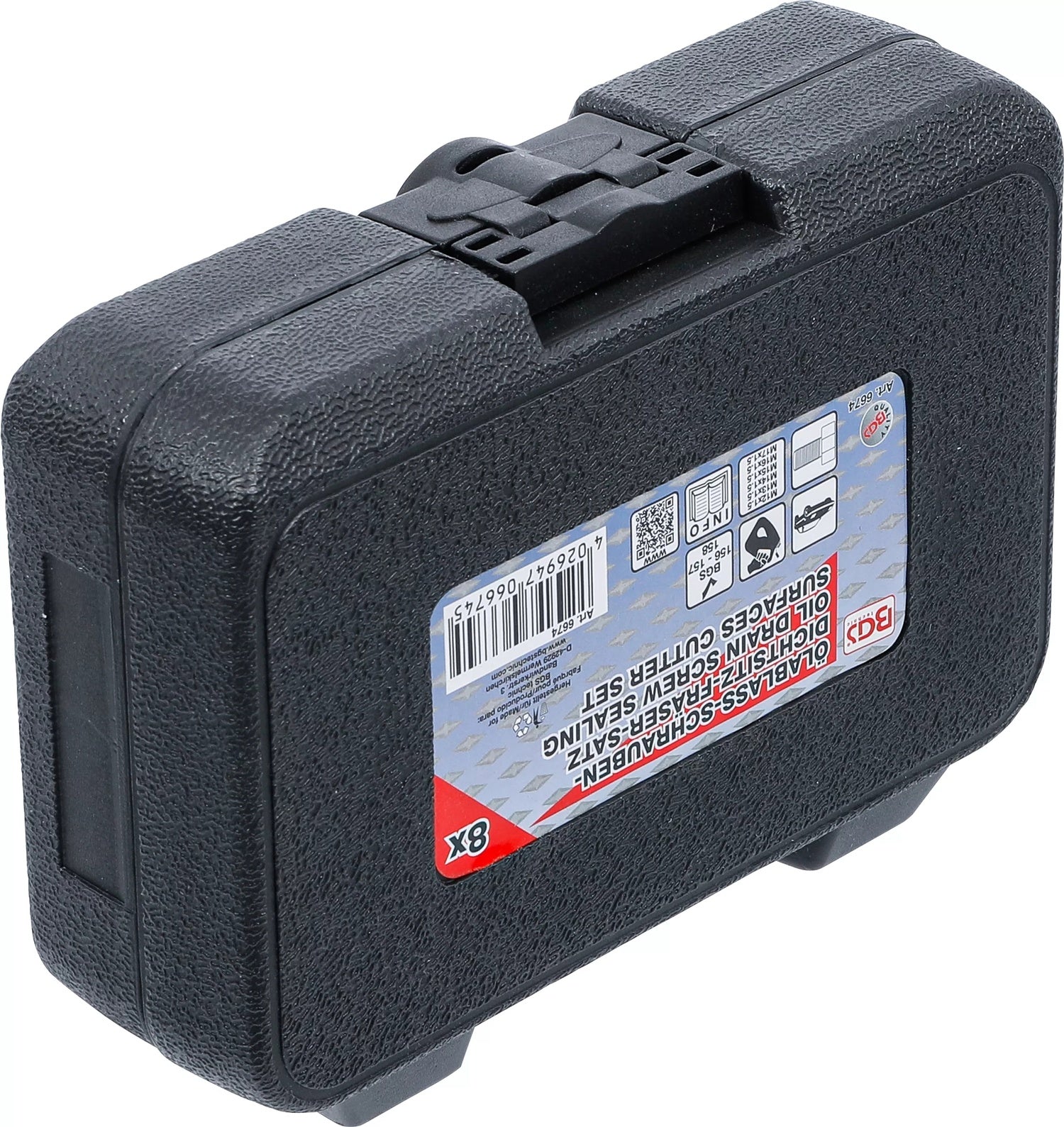 BGS 6674 Satz Fräser für Dichtsitz von Ölablassschrauben