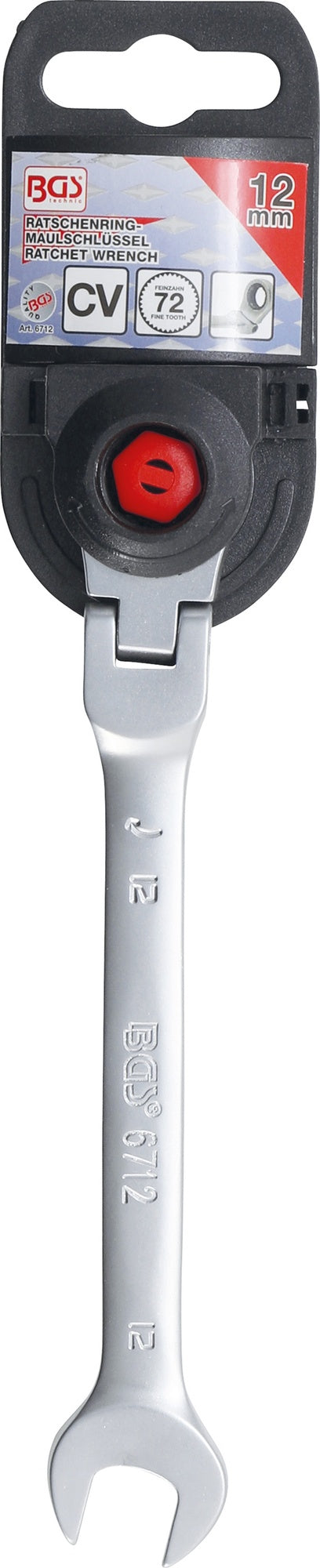 BGS 6712 Ratschenringmaulschlüssel abwinkelbar SW 12mm