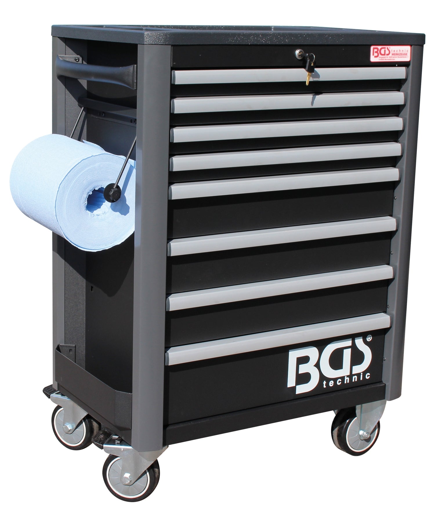 BGS 67161 Halter für Papierrollen Putzrollen für Werkstattwagen PROFI