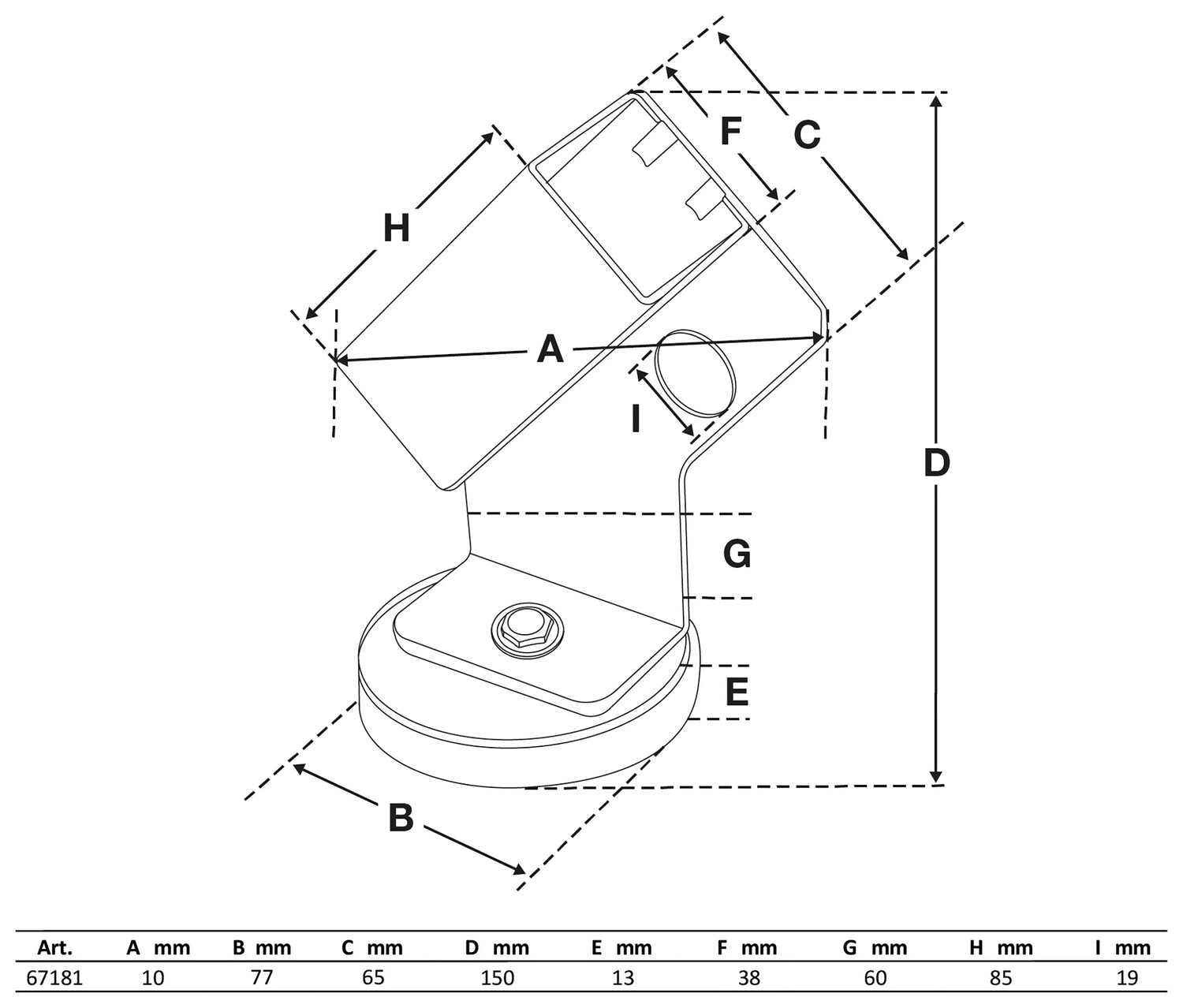 BGS 67181 Magnetischer Halter für Schweißbrenner Magnethalter