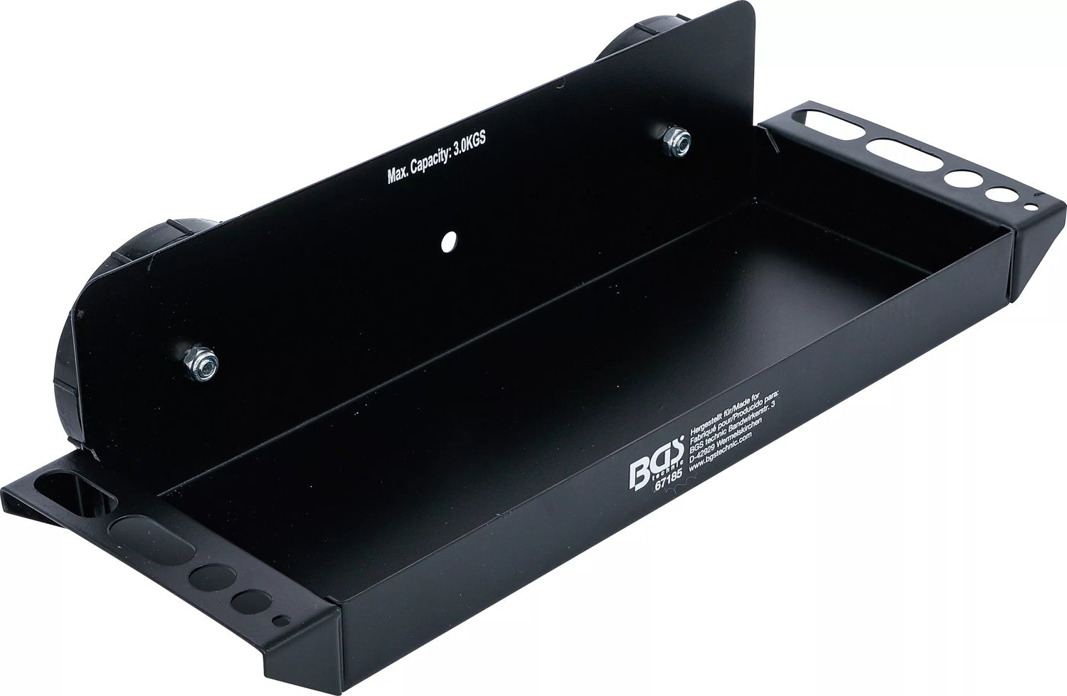 BGS 67185 Magnetische Ablageschale 290 x 115 x 30mm mit seitlichem Schraubendreher Halter