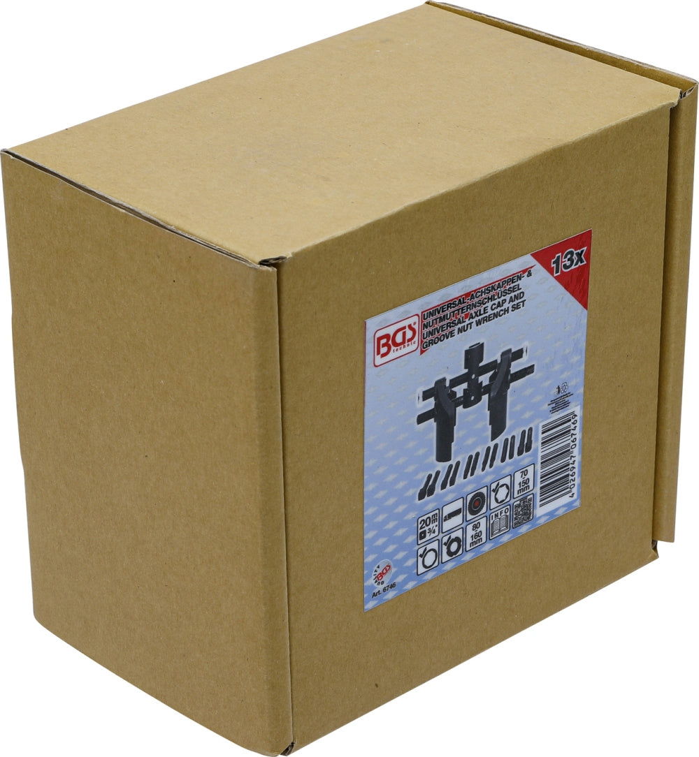 BGS 6746 Satz Universal Achskappenschlüssel & Nutmutternschlüssel