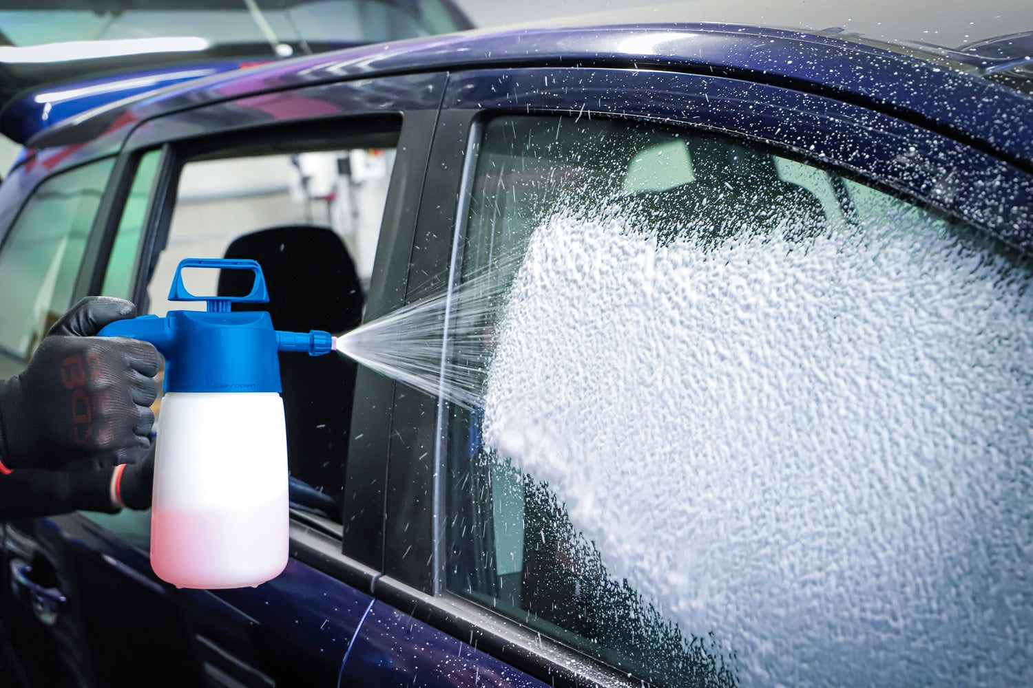 BGS 6771 Pumpsprühflasche Schaum Volumen 1,5 Liter 10 Ersatzfilter 3 Düsen