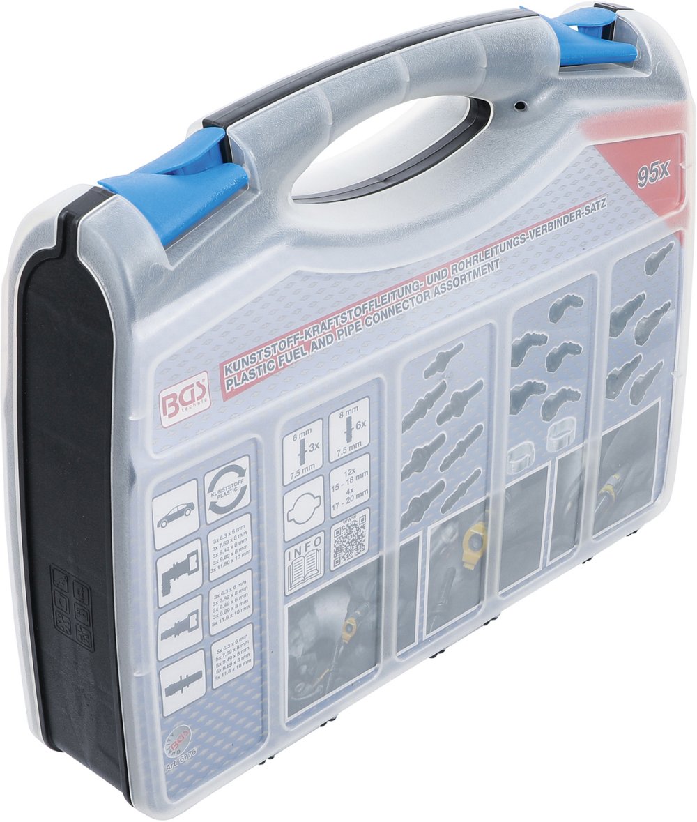 BGS 6776 Sortiment Kunststoffrohr & Kupplung 95-teilig