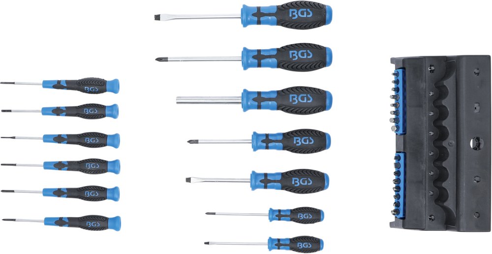 BGS 6825 Satz Schraubendreher mit Bits-Sortiment 29-teilig