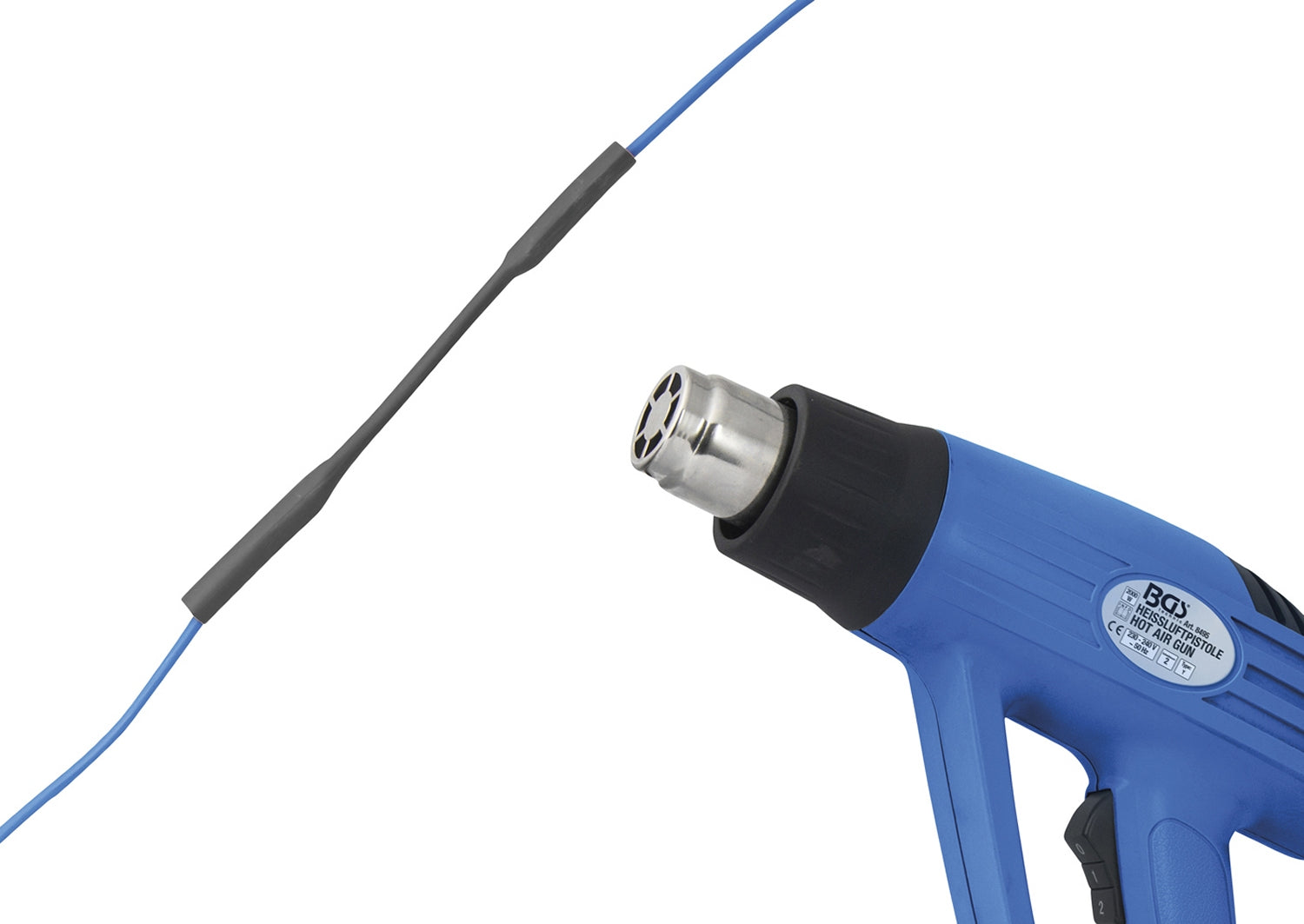 BGS 6846 Box Schrumpfschlauch schwarz Ø2,5mm 10 Meter zum Zuschneiden