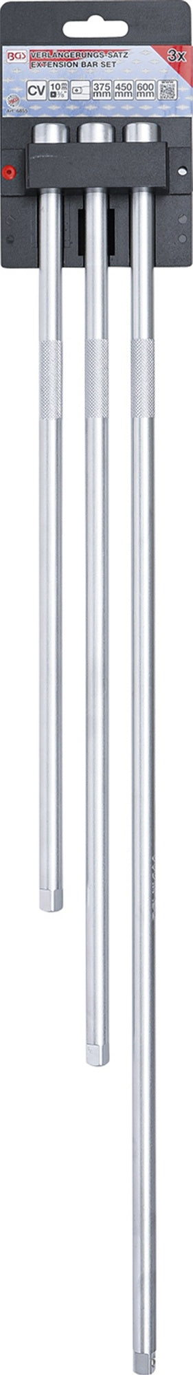BGS 6855 Satz Verlängerungen 10mm (3/8") Länge 375mm 450mm 600mm