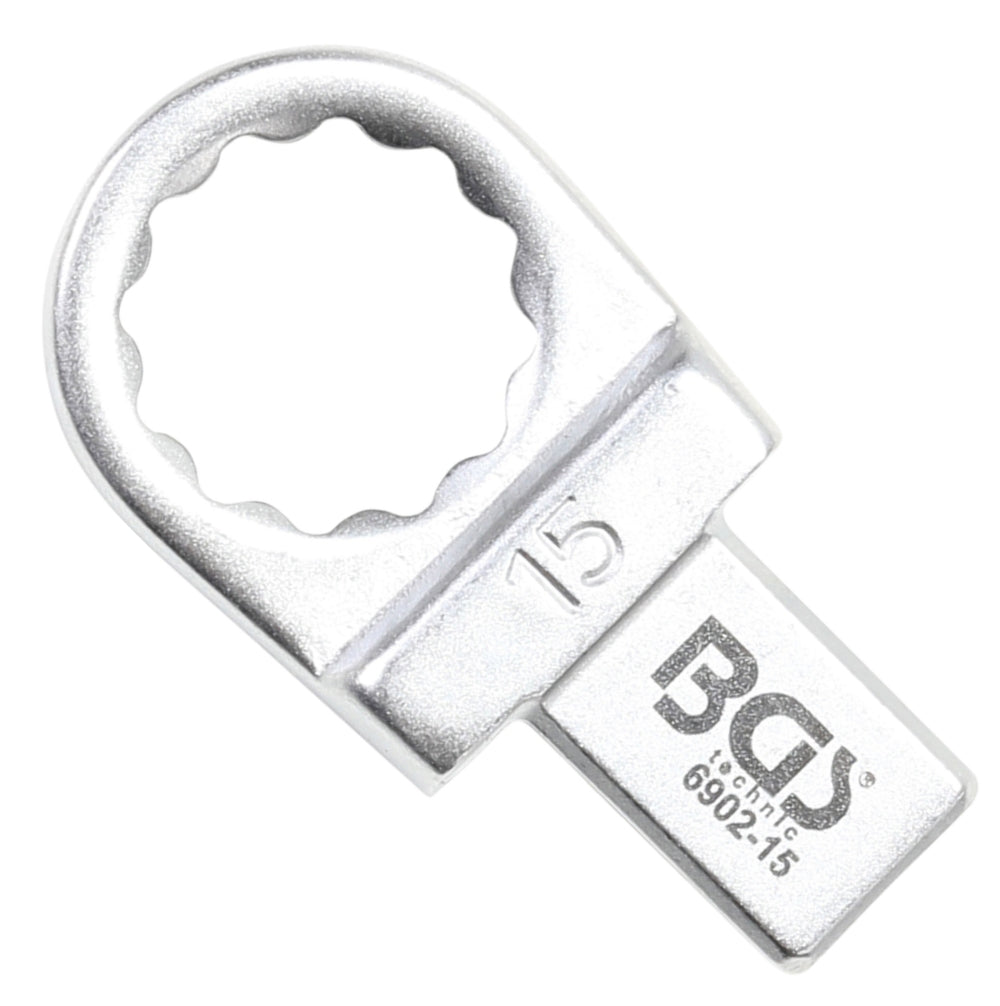 BGS 6902-15 Einsteck-Ringschlüssel 15mm für Aufnahme 9 x 12mm