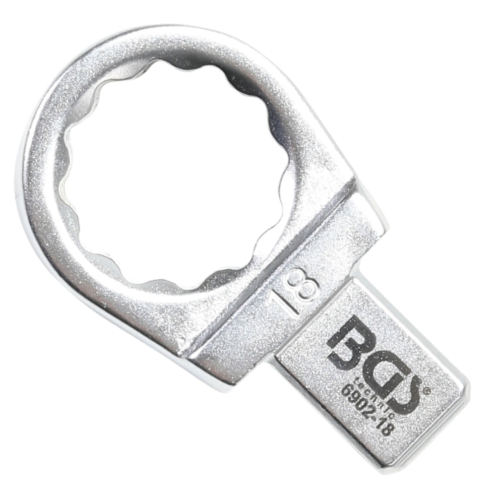 BGS 6902-18 Einsteck-Ringschlüssel 18mm für Aufnahme 9 x 12mm