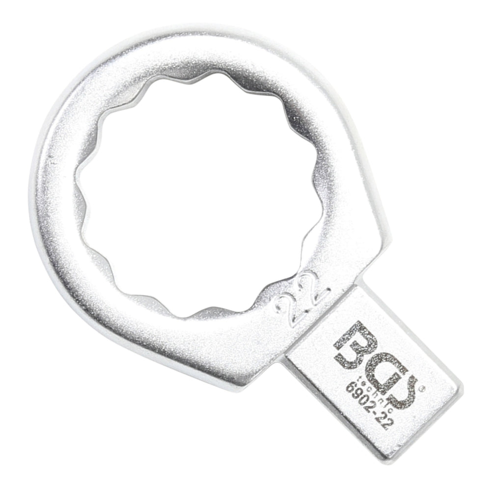 BGS 6902-22 Einsteck-Ringschlüssel 22mm für Aufnahme 9 x 12mm