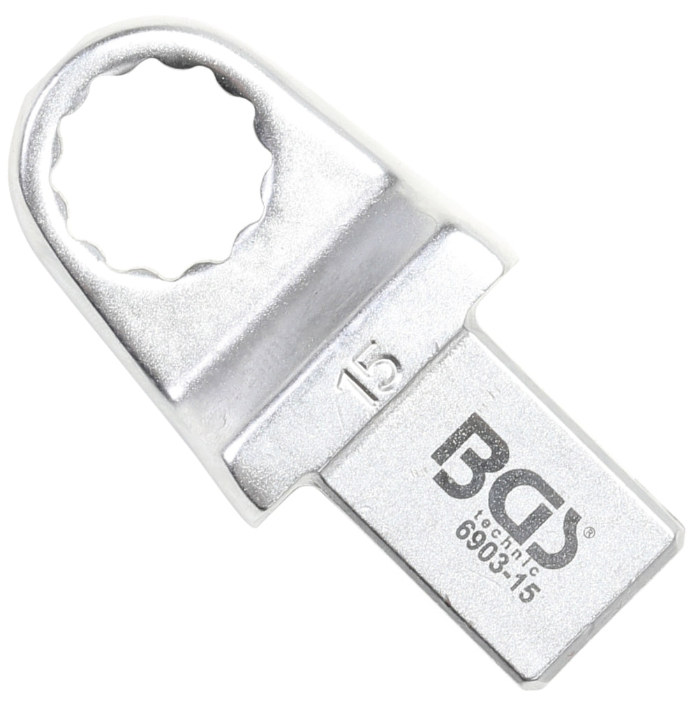 BGS 6903-15 Einsteck-Ringschlüssel 15mm für Aufnahme 14 x 18mm