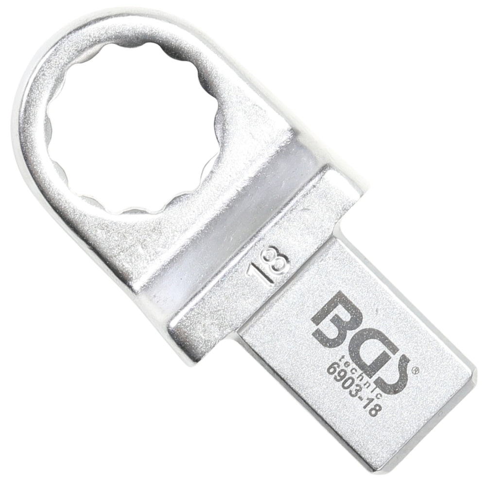 BGS 6903-18 Einsteck-Ringschlüssel 18mm für Aufnahme 14 x 18mm