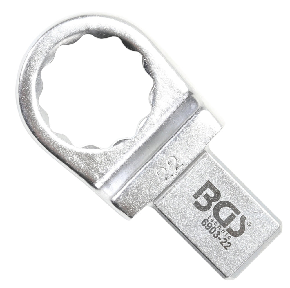 BGS 6903-22 Einsteck-Ringschlüssel 22mm für Aufnahme 14 x 18mm