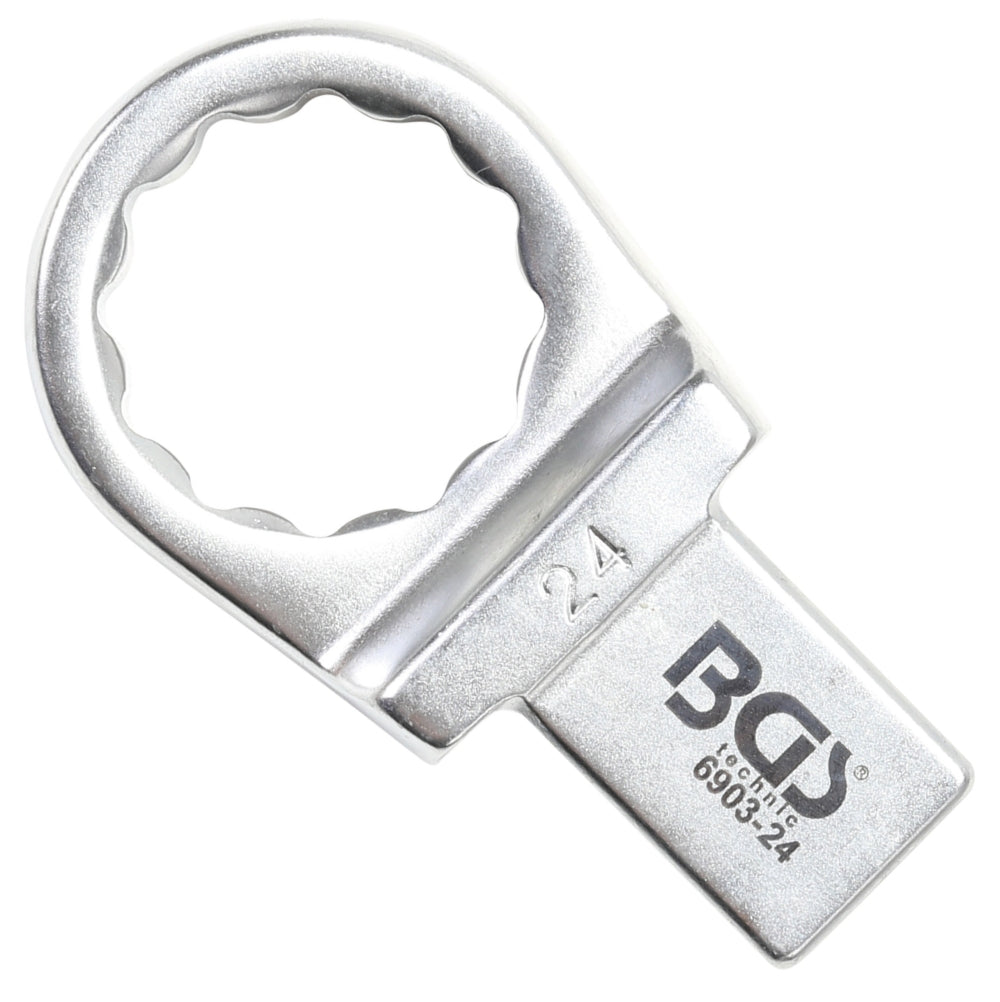 BGS 6903-24 Einsteck-Ringschlüssel 24mm für Aufnahme 14 x 18mm