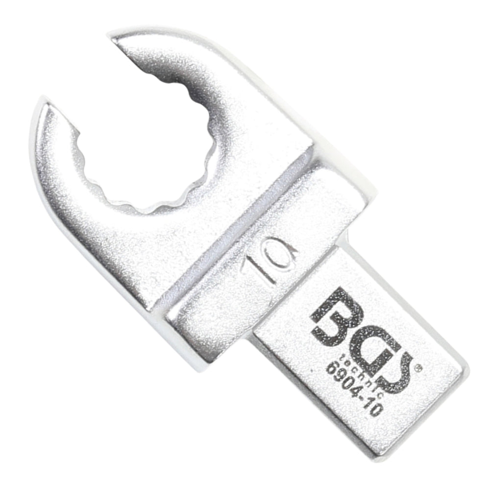 BGS 6904-10 Einsteck-Ringschlüssel offen 10mm für Aufnahme 9 x 12mm