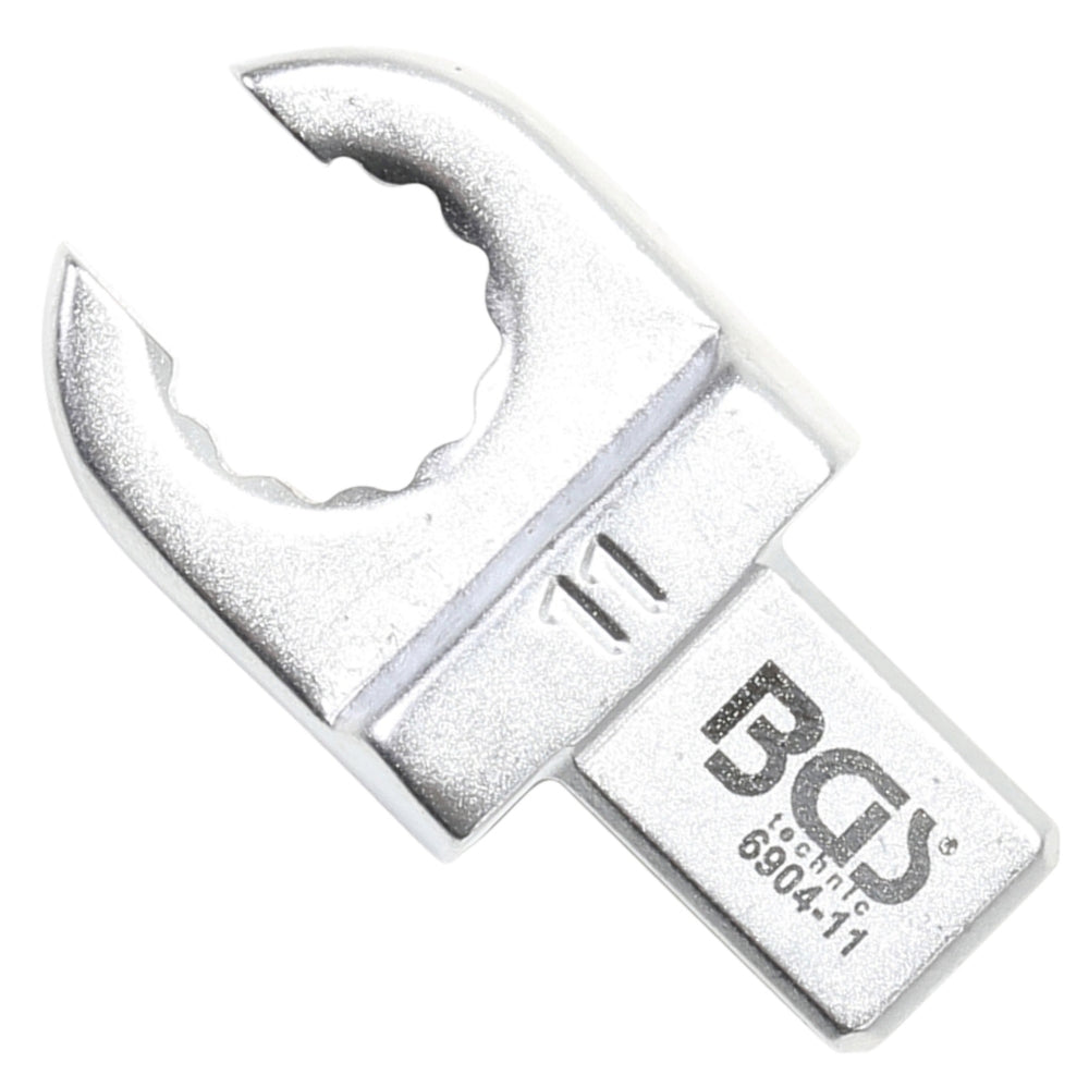 BGS 6904-11 Einsteck-Ringschlüssel offen 11mm für Aufnahme 9 x 12mm
