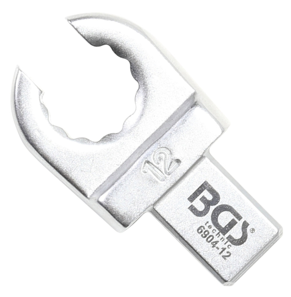 BGS 6904-12 Einsteck-Ringschlüssel offen 12mm für Aufnahme 9 x 12mm