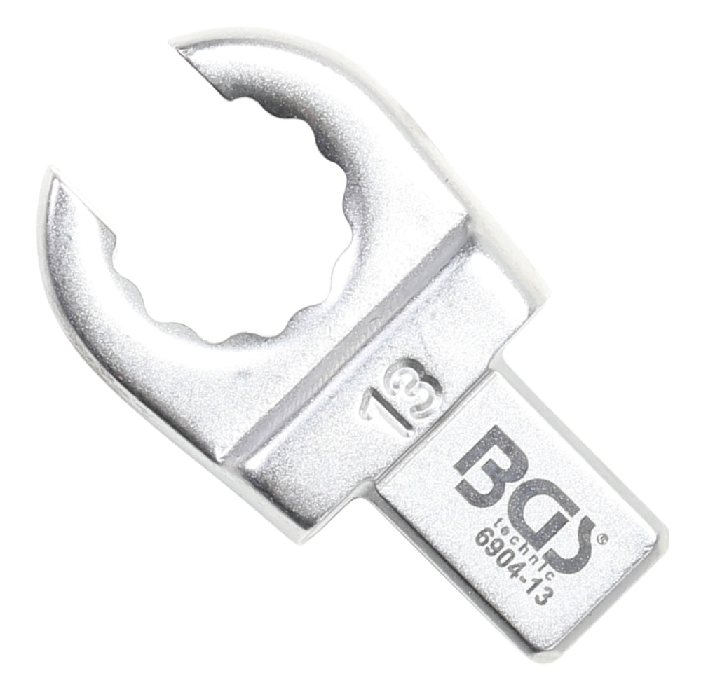 BGS 6904-13 Einsteck-Ringschlüssel offen 13mm für Aufnahme 9 x 12mm