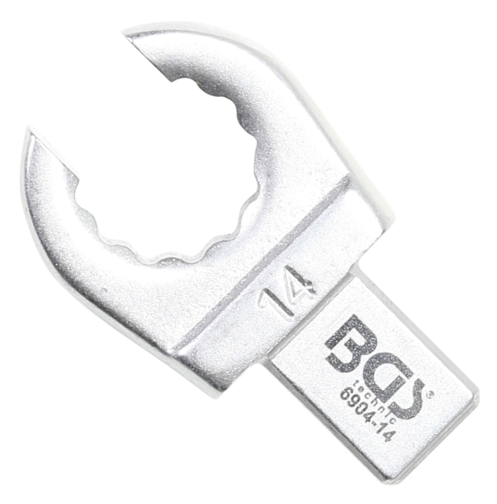 BGS 6904-14 Einsteck-Ringschlüssel offen 14mm für Aufnahme 9 x 12mm