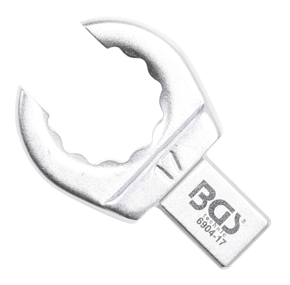 BGS 6904-17 Einsteck-Ringschlüssel offen 17mm für Aufnahme 9 x 12mm