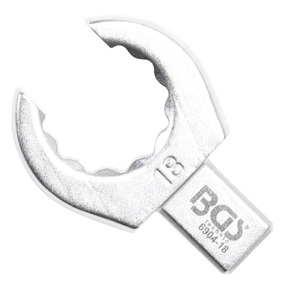 BGS 6904-18 Einsteck-Ringschlüssel offen 18mm für Aufnahme 9 x 12mm