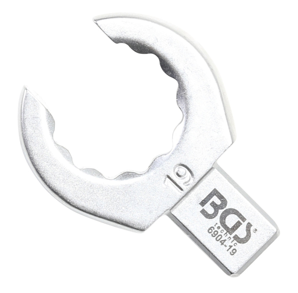 BGS 6904-19 Einsteck-Ringschlüssel offen 19mm für Aufnahme 9 x 12mm